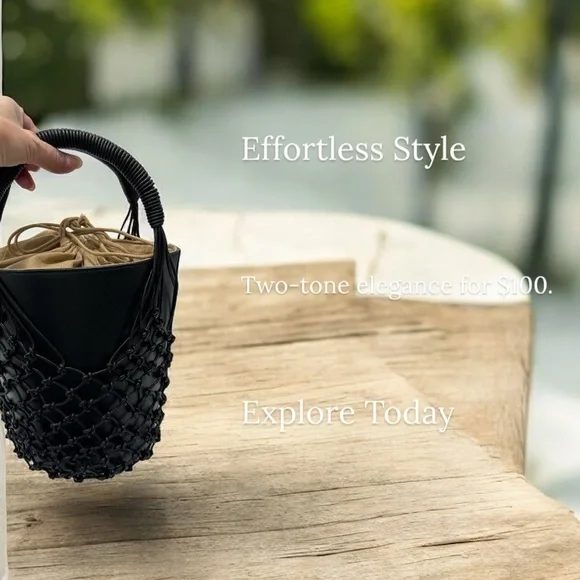 J. Crew Sedona Basket Bag Black Leather - Picture 7 of 11